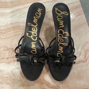 Sam Edelman Black Leather Jedda Sandal